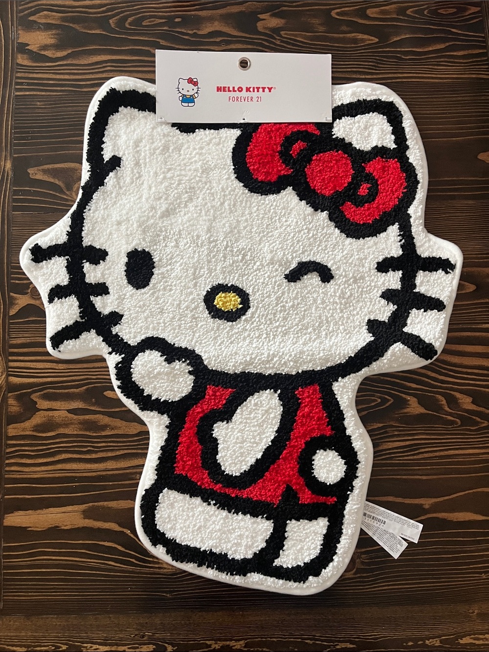 Hello Kitty White, Red, Black Bath Mat